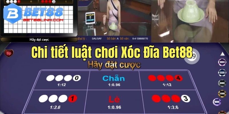 Thông tin chi tiết luật chơi Xóc Đĩa Bet88